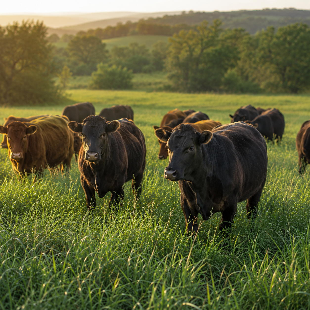 Stocker cattle on pasture
