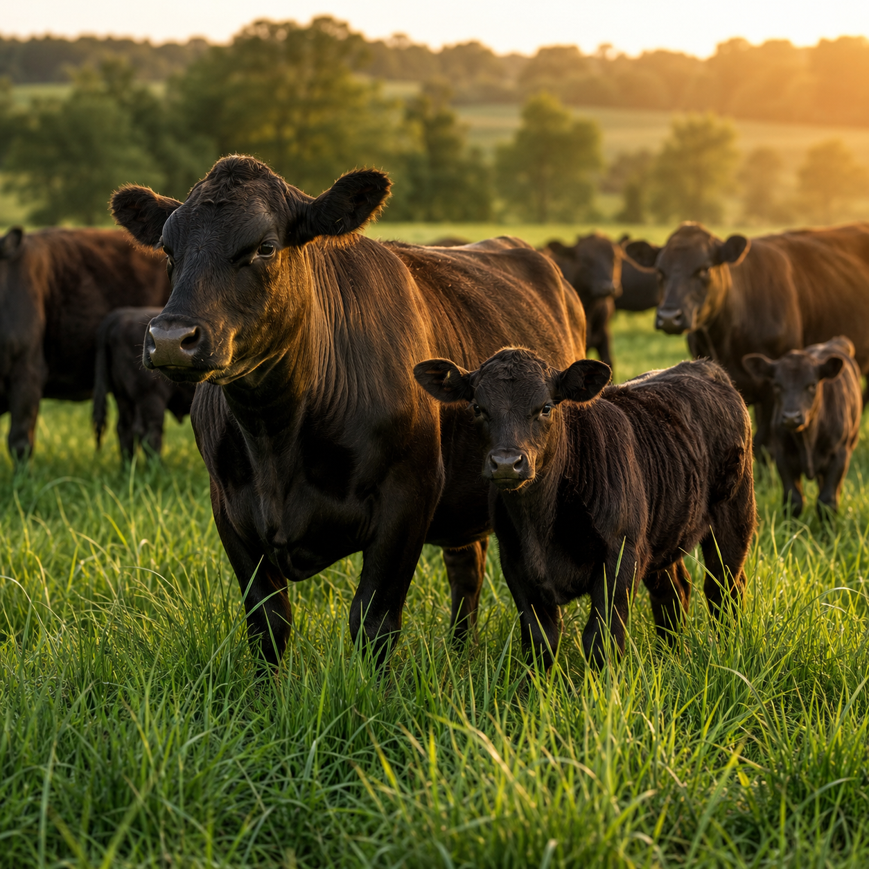 Replacement heifers on fescue pasture